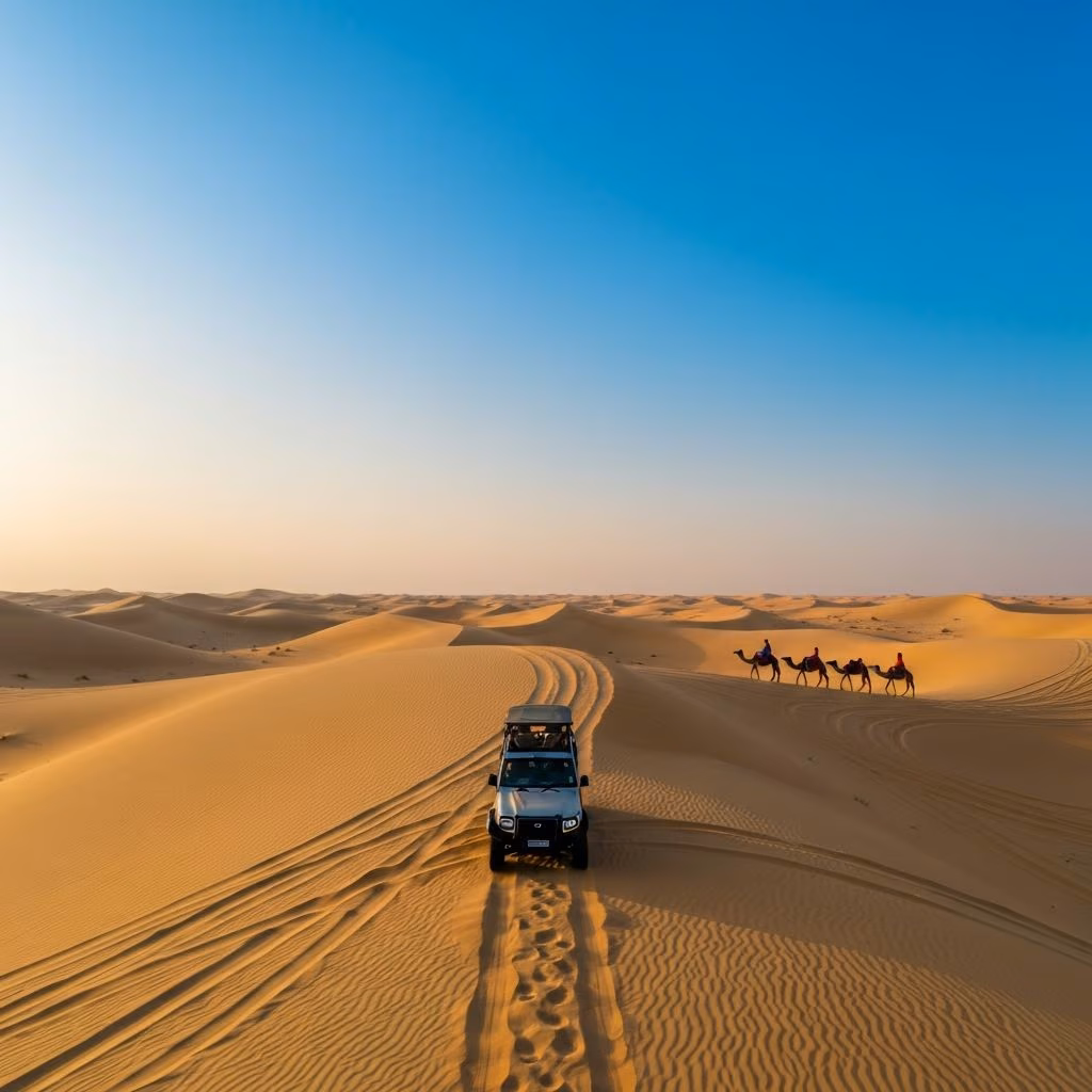 Best morning desert safari Dubai dune bashing